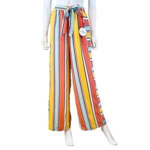 Milk & Honey Striped Wide Leg Pants